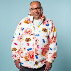 Cakeworthy x Harry Potter Honeydukes Sherpa Jacket Unisex Size 2X NEW